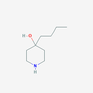 molecular formula C9H19NO B3433316 4-Piperidinol, 4-butyl- CAS No. 22093-38-5