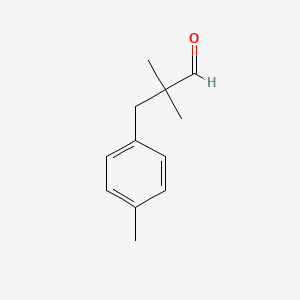 molecular formula C12H16O B3433333 2,2-Dimethyl-3-(4-methylphenyl)propanal CAS No. 22490-57-9