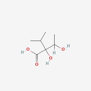 molecular formula C7H14O4 B3433339 2-Hydroxy-2-(1-hydroxyethyl)-3-methylbutanoic acid CAS No. 23944-47-0