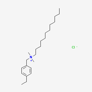 molecular formula C23H42ClN B3433406 Dodecyl(ethylbenzyl)dimethylammonium chloride CAS No. 27479-28-3