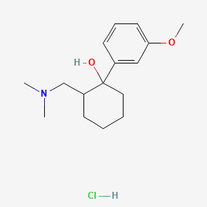 molecular formula C16H26ClNO2 B3433423 2-(Dimethylaminomethyl)-1-(3-methoxyphenyl)cyclohexanol hydrochloride CAS No. 2914-78-5