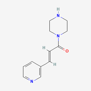 molecular formula C12H15N3O B3433424 (2E)-1-(piperazin-1-yl)-3-(pyridin-3-yl)prop-2-en-1-one CAS No. 291763-82-1