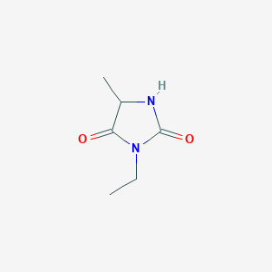 molecular formula C6H10N2O2 B3433526 3-Ethyl-5-methylimidazolidine-2,4-dione CAS No. 36650-98-3