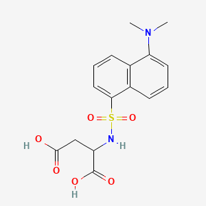 molecular formula C16H18N2O6S B3433617 Dansyl-DL-aspartic acid di(cyclohexylammonium) salt CAS No. 42808-07-1