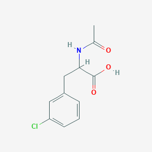 molecular formula C11H12ClNO3 B3433627 2-acetamido-3-(3-chlorophenyl)propanoic acid CAS No. 444726-89-0