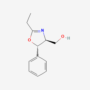 molecular formula C12H15NO2 B3433691 (4S,5S)-(-)-2-Ethyl-5-phenyl-2-oxazoline-4-methanol CAS No. 51594-33-3