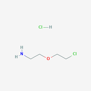 molecular formula C4H11Cl2NO B3433756 2-(2-chloroethoxy)ethan-1-amine hydrochloride CAS No. 55265-25-3