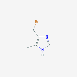 molecular formula C5H7BrN2 B3434031 1H-Imidazole, 4-(bromomethyl)-5-methyl- CAS No. 72836-00-1