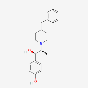 molecular formula C21H27NO2 B3434081 4-[(1R,2R)-2-(4-Benzylpiperidin-1-yl)-1-hydroxypropyl]phenol CAS No. 74991-34-7