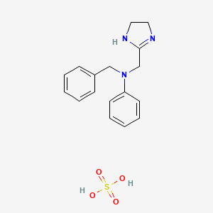 molecular formula C34H40N6O4S B3434204 Antazoline Sulfate CAS No. 84803-70-3
