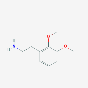 molecular formula C11H17NO2 B3434263 2-(2-Ethoxy-3-methoxyphenyl)ethanamine CAS No. 87790-87-2