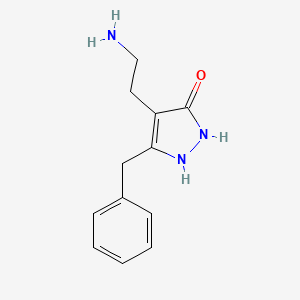 4-(2-aminoethyl)-5-benzyl-1,2-dihydro-3H-pyrazol-3-one