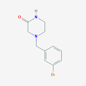 molecular formula C11H13BrN2O B3434294 4-(3-Bromobenzyl)piperazin-2-one CAS No. 883738-20-3