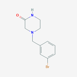 4-[(3-Bromophenyl)methyl]piperazin-2-one