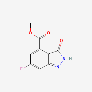 molecular formula C9H7FN2O3 B3434305 Methyl 6-fluoro-3-oxo-2,3a-dihydroindazole-4-carboxylate CAS No. 885522-84-9