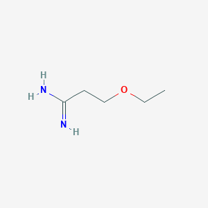 molecular formula C5H12N2O B3434331 3-Ethoxypropanimidamide CAS No. 885957-59-5