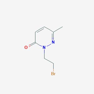 molecular formula C7H9BrN2O B3434369 2-(2-Bromoethyl)-6-methylpyridazin-3-one CAS No. 89856-45-1
