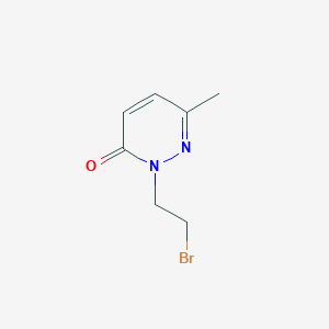 B3434369 3-methyl-1-(2-bromoethyl)-1,6-dihydro-1H-pyridazin-6-one CAS No. 89856-45-1