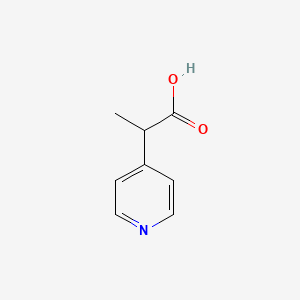molecular formula C8H9NO2 B3434373 2-(Pyridin-4-yl)propanoic acid CAS No. 90005-63-3