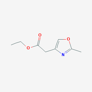 molecular formula C8H11NO3 B3434398 Ethyl 2-(2-methyl-1,3-oxazol-4-yl)acetate CAS No. 910322-74-6