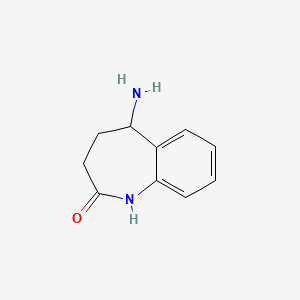 molecular formula C10H12N2O B3434447 5-Amino-4,5-dihydro-1H-benzo[B]azepin-2(3H)-one CAS No. 933691-92-0