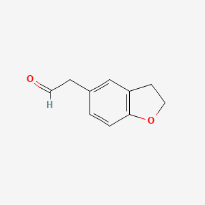 molecular formula C10H10O2 B3434465 5-Benzofuranacetaldehyde, 2,3-dihydro- CAS No. 943587-27-7