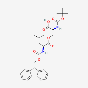 molecular formula C29H36N2O8 B3434466 Boc-L-Ser(Fmoc-L-Leu)-OH CAS No. 944283-09-4