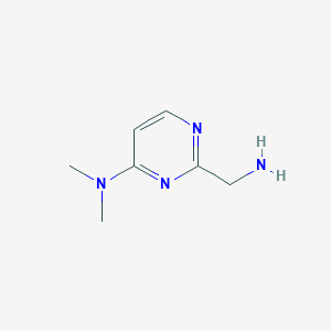 molecular formula C7H12N4 B3434473 2-(aminomethyl)-N,N-dimethylpyrimidin-4-amine CAS No. 944902-71-0