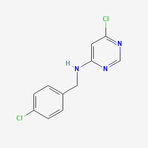 molecular formula C11H9Cl2N3 B3434482 6-chloro-N-(4-chlorobenzyl)pyrimidin-4-amine CAS No. 945896-76-4