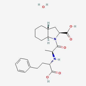 molecular formula C22H32N2O6 B3434495 Trandolaprilat Monohydrate CAS No. 951393-57-0