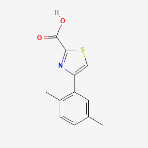 molecular formula C12H11NO2S B3434507 4-(2,5-Dimethylphenyl)-1,3-thiazole-2-carboxylic acid CAS No. 952958-70-2
