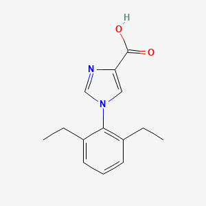 molecular formula C14H16N2O2 B3434508 1-(2,6-diethylphenyl)-1H-imidazole-4-carboxylic acid CAS No. 952959-43-2