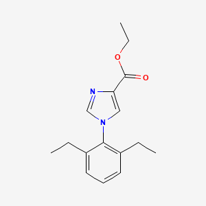 molecular formula C16H20N2O2 B3434511 ethyl 1-(2,6-diethylphenyl)-1H-imidazole-4-carboxylate CAS No. 952959-49-8