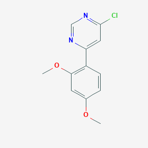 molecular formula C12H11ClN2O2 B3434525 4-Chloro-6-(2,4-dimethoxyphenyl)pyrimidine CAS No. 954224-10-3