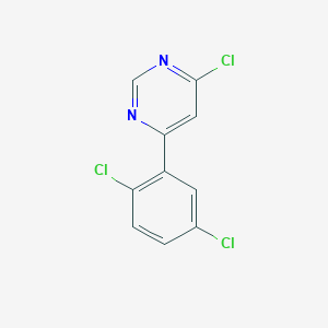 molecular formula C10H5Cl3N2 B3434530 4-Chloro-6-(2,5-dichlorophenyl)pyrimidine CAS No. 954224-18-1