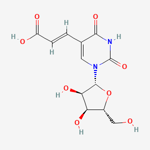 molecular formula C12H14N2O8 B3434573 (E)-5-(2-Carboxyvinyl)uridine CAS No. 99394-52-2