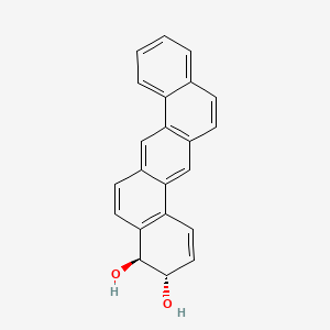 molecular formula C22H16O2 B3434611 trans-3,4-dihydrodibenz(a,H)anthracene-3,4-diol CAS No. 105453-64-3