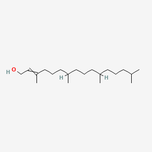 molecular formula C20H40O B3434643 (7R,11R)-3,7,11,15-tetramethylhexadec-2-en-1-ol CAS No. 123164-54-5