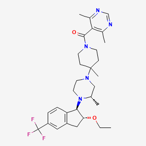 molecular formula C30H40F3N5O2 B3435029 INCB-9471 CAS No. 869769-98-2