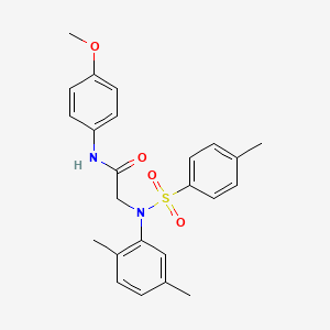 N~2~-(2,5-dimethylphenyl)-N~1~-(4-methoxyphenyl)-N~2~-[(4-methylphenyl)sulfonyl]glycinamide