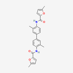 molecular formula C26H24N2O4 B3435266 5-methyl-N-[2-methyl-4-[3-methyl-4-[(5-methylfuran-2-carbonyl)amino]phenyl]phenyl]furan-2-carboxamide 