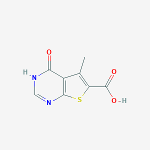 5-Methyl-4-oxo-3,4-dihydrothieno[2,3-d]pyrimidine-6-carboxylic acid