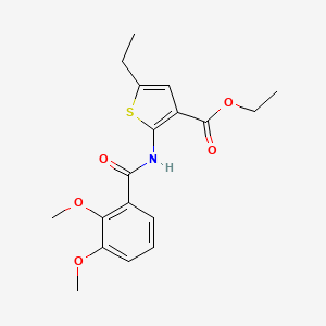 molecular formula C18H21NO5S B3435927 ETHYL 2-(2,3-DIMETHOXYBENZAMIDO)-5-ETHYLTHIOPHENE-3-CARBOXYLATE 