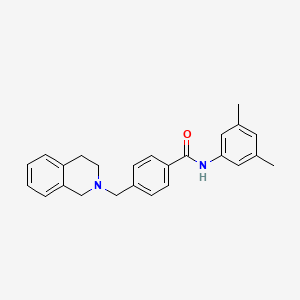 molecular formula C25H26N2O B3436055 N-(3,5-DIMETHYLPHENYL)-4-[(1,2,3,4-TETRAHYDROISOQUINOLIN-2-YL)METHYL]BENZAMIDE 