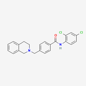 molecular formula C23H20Cl2N2O B3436057 N-(2,4-dichlorophenyl)-4-(3,4-dihydroisoquinolin-2(1H)-ylmethyl)benzamide 