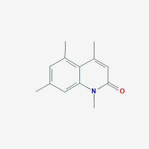 molecular formula C13H15NO B034365 1,4,5,7-Tetramethylquinolin-2(1H)-one CAS No. 108463-45-2