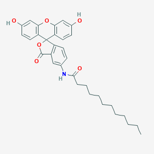 molecular formula C32H35NO6 B034368 5-Dodecanoylaminofluorescein CAS No. 107827-77-0