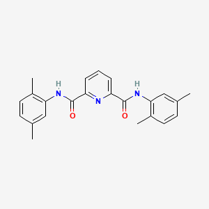 molecular formula C23H23N3O2 B3437252 N2,N6-BIS(2,5-DIMETHYLPHENYL)PYRIDINE-2,6-DICARBOXAMIDE 