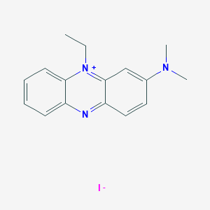molecular formula C16H18IN3 B3437281 10-ethyl-N,N-dimethylphenazin-10-ium-2-amine;iodide 