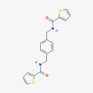 molecular formula C18H16N2O2S2 B3437721 N-[(4-{[(THIOPHEN-2-YL)FORMAMIDO]METHYL}PHENYL)METHYL]THIOPHENE-2-CARBOXAMIDE 
